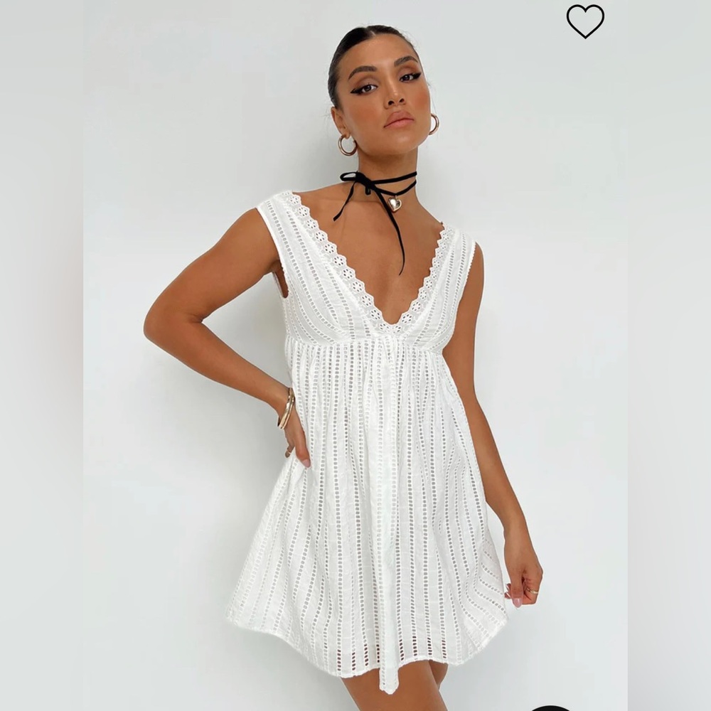 LANEY MINI DRESS WHITE